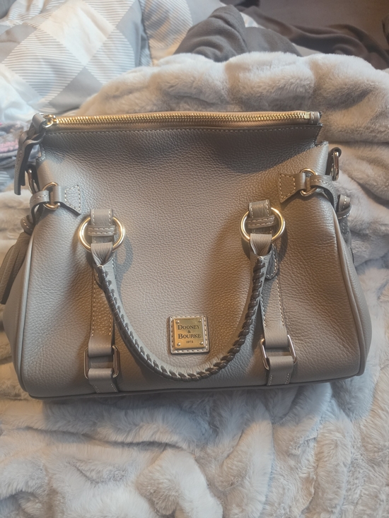 Dooney & Bourke Handbags - Dooney & Bourke Slate Sorrento Leather Satchel Bag